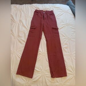 Altar'd State Terracotta Straight Leg Pants
